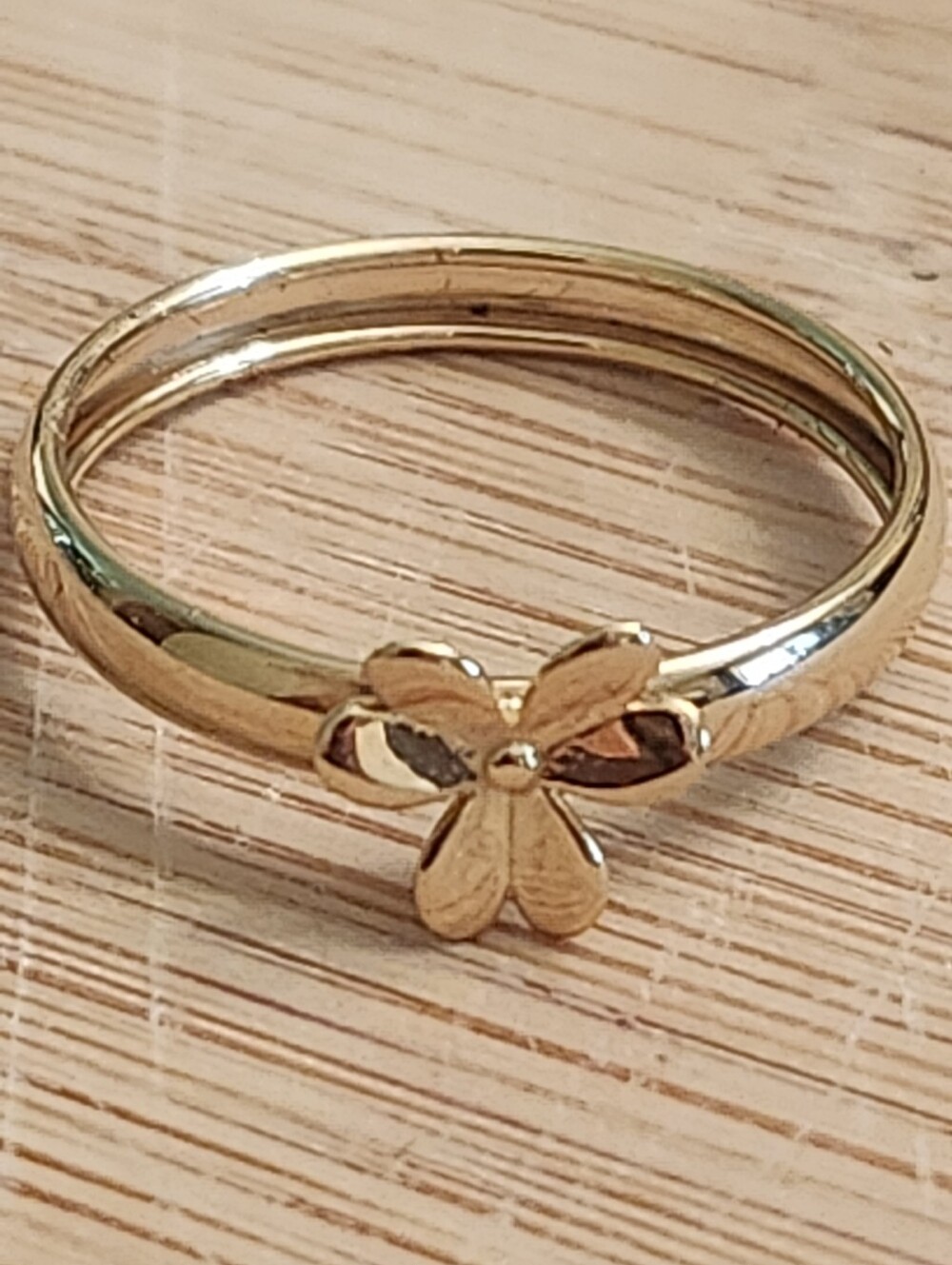 10k Gold Flower Accent Women's Ring - Gold Tone